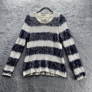 Anthropologie Tabatha Knit Sweater Medium Stripes Cozy Warm